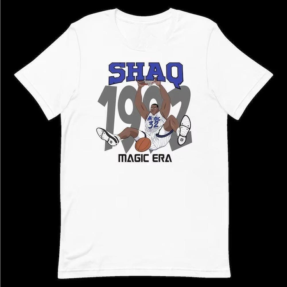Orlando Magic Shaq Slam Dunk Retro Basketball Fan Graphic T-Shirt